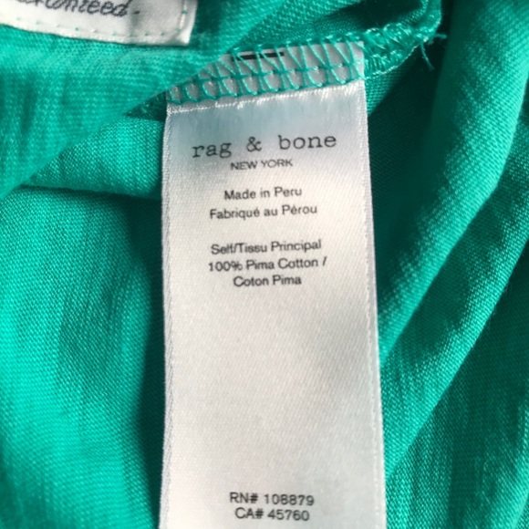 NWOT rag & bone New York slub vee t-shirt - Picture 10 of 11